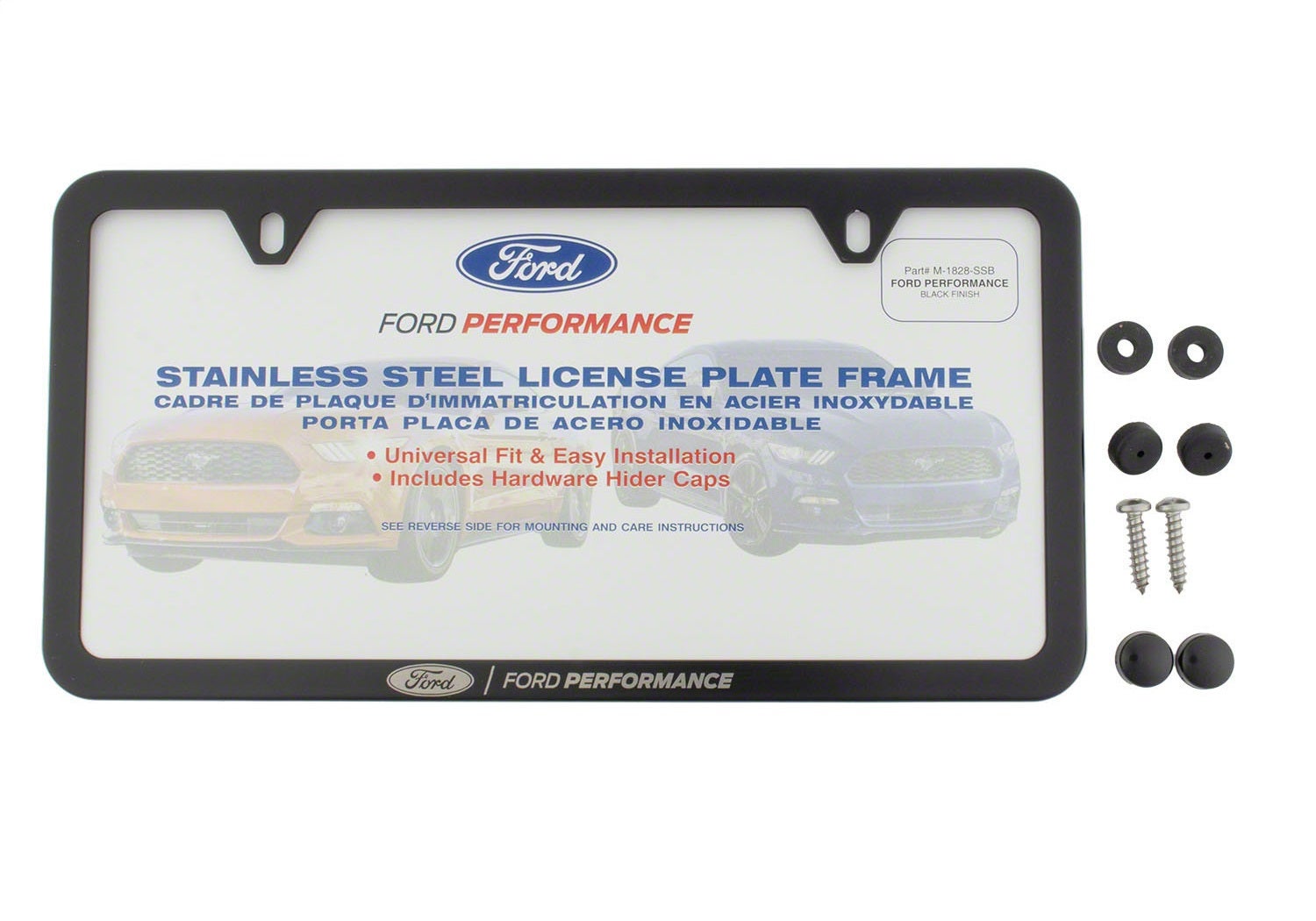 Ford Performance Parts M-1828-Ssb License Plate Frame   License Plate Frame