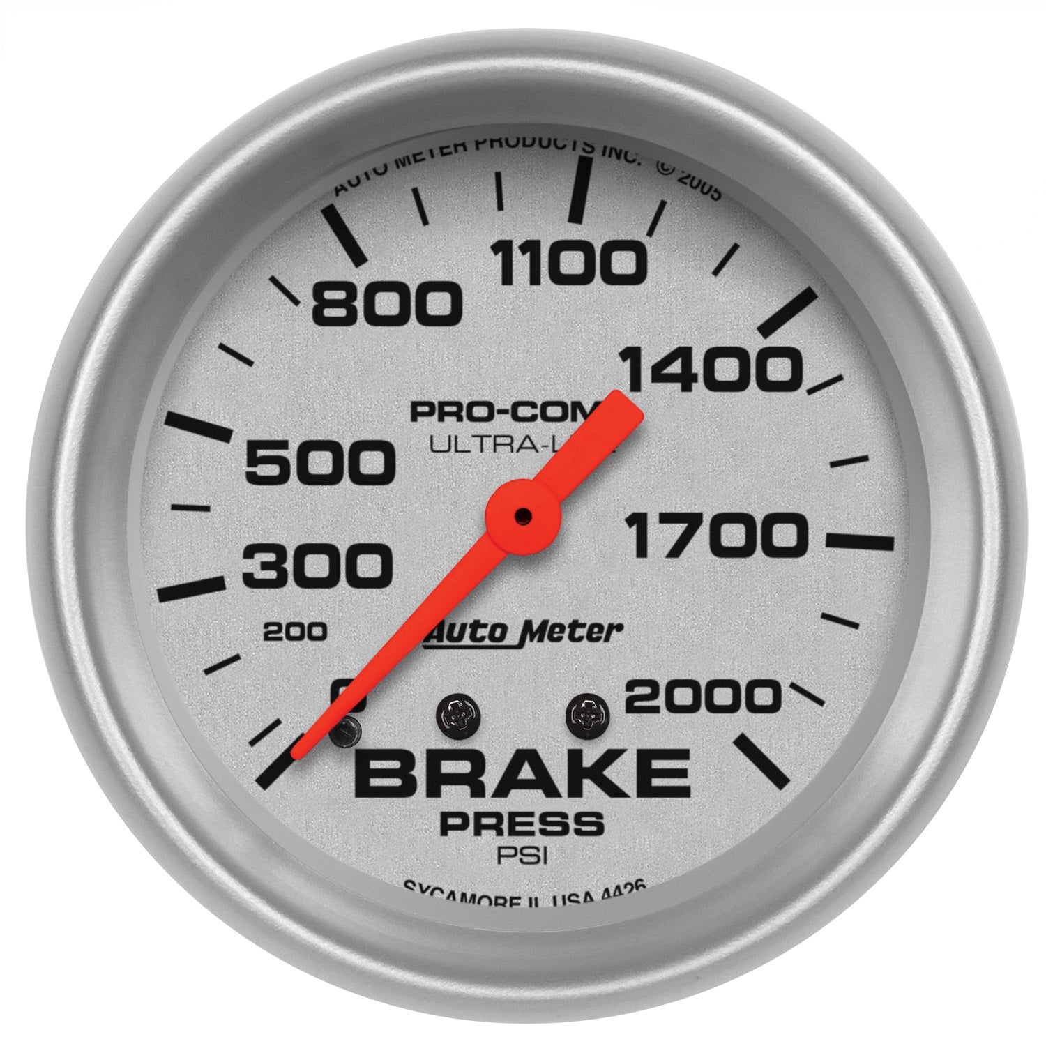 Autometer 4426 Ultra-Lite Mechanical Brake Pressure Gauge Auto Meter Products
