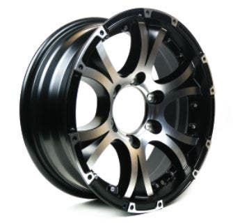 Aluminum - 16X6 6X5.5 Black Machine Aluminum - 16X6 6X5.5 Black Machine