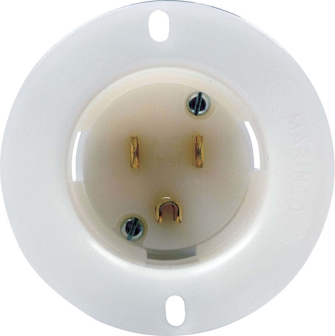 Quickcar Racing Products 57-710 110V Male Recessed Power Outlet  Products  110V