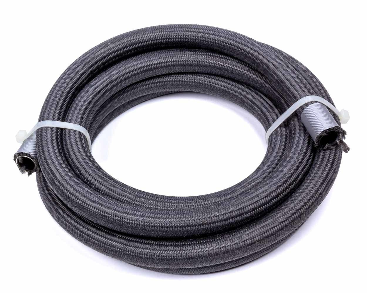 Hose, 8 An, 20 Ft, Braided Fire Retardant Fabric, Ptfe, Black, Each Hose, 8 An,