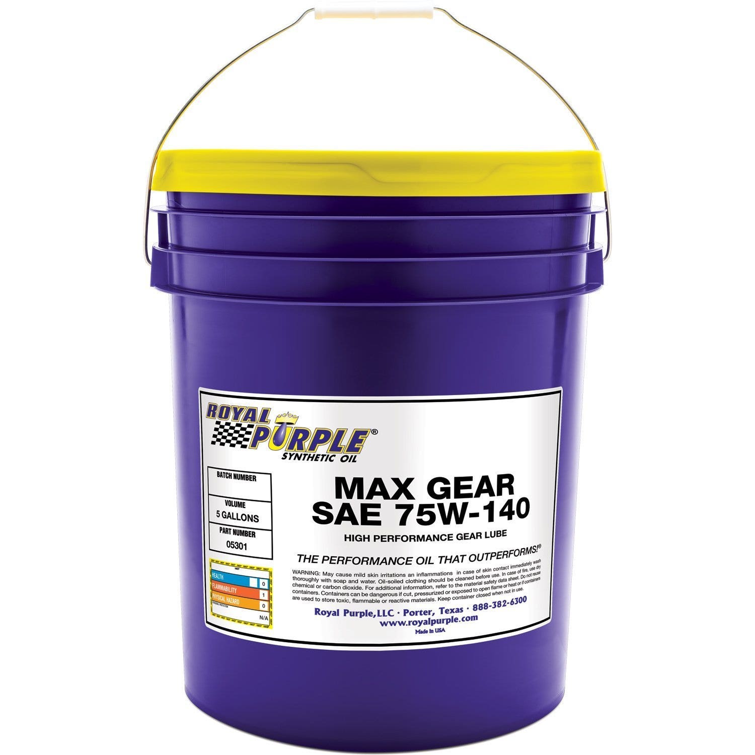 Royal Purple 05301 Max Gear 75W-140 High Performance Synthetic Automotive Gear