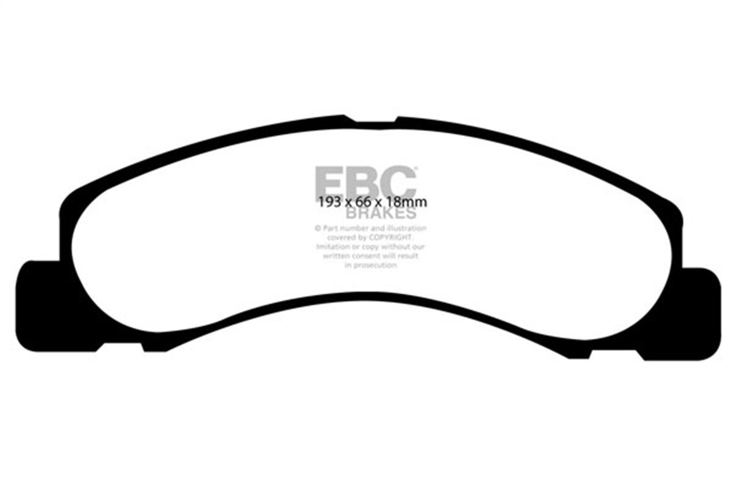 Ebc Brakes Ed91308 Truck/Suv Extra Duty Brake Pads   Truck/Suv Extra Duty Brake