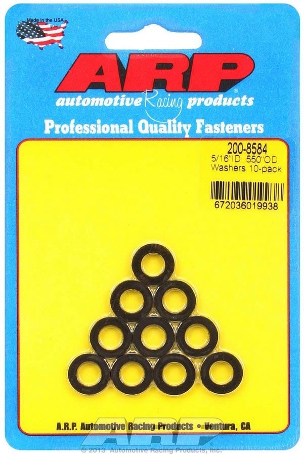 Arp 200-8584 Black 5/16"' Id X .550" Od Washer - 10 Piece Arp  Black 5/16   Id X