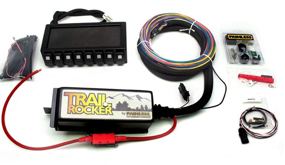 Painless Wiring 57040 Trail Rocker System Kit Fits 97-06 Wrangler (Tj)  Trail