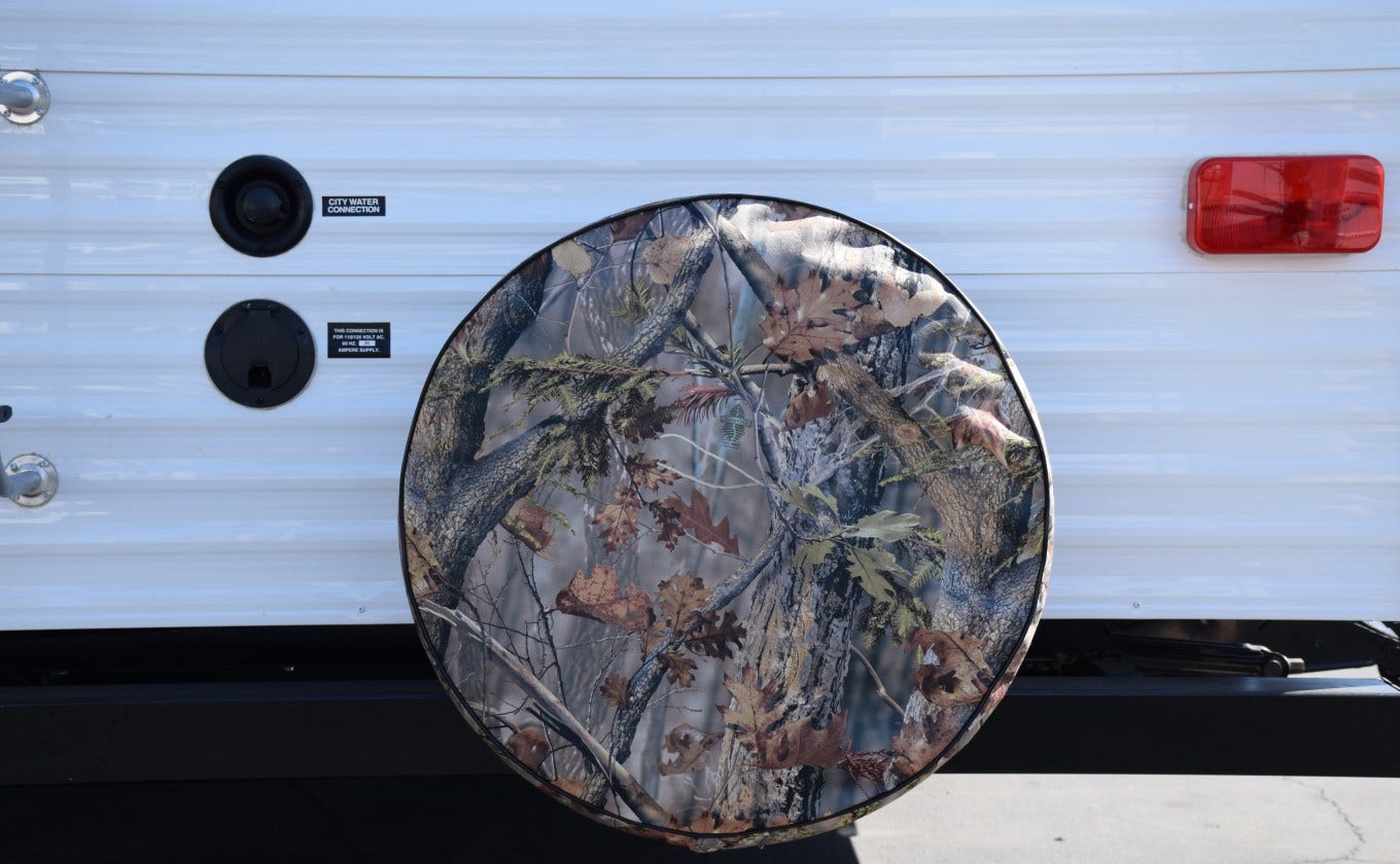 Adco 8757 Camouflage Game Creek Oaks Spare Tire Cover J, (Fits 27" Diameter