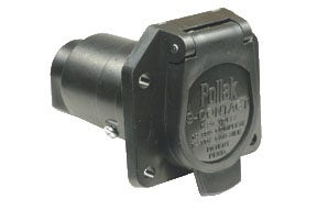 Pollak 12-907P 9-Way Rv Connector Socket, Pkgd   Trailer Wiring Connector  Lead