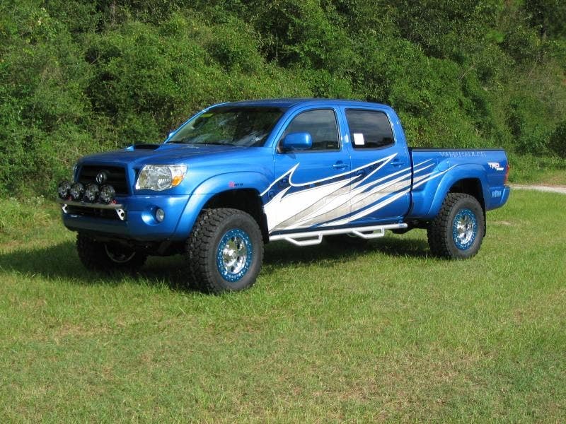 N-Fab T0678cc-Tx Cab Length Nerf Step Bar Fits 05-15 Tacoma   Nerf Bar - Truck