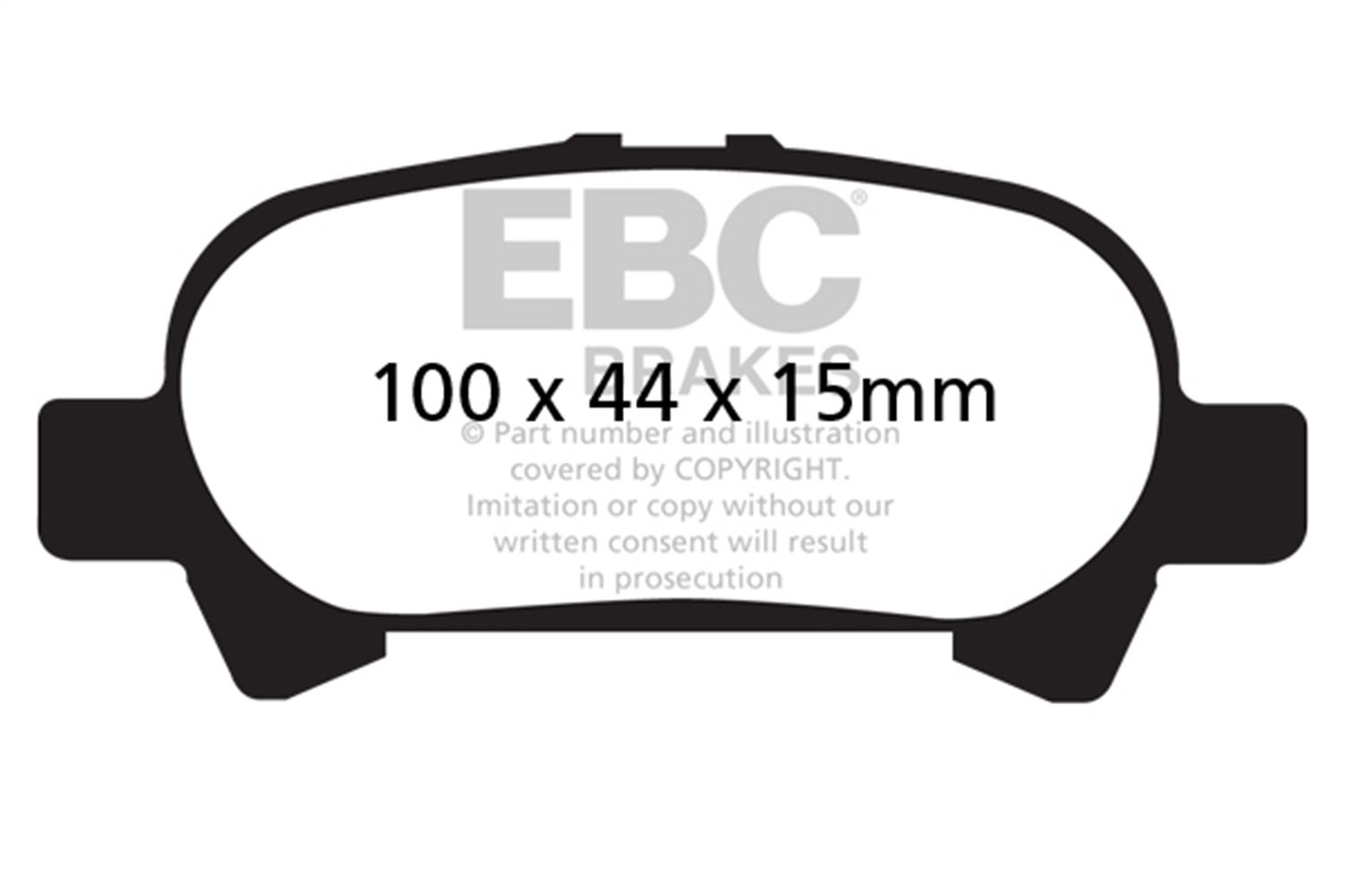 Ebc Brakes Dp31715c Redstuff Ceramic Low Dust Brake Pads   Redstuff Ceramic Low