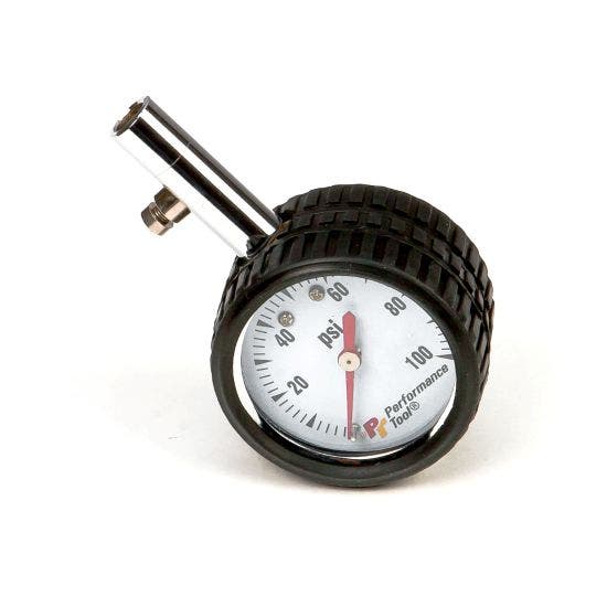 Tire Pressure Gauge   Tire Pressure Gauge; Diameter (In) - 2 Inch Round, Display