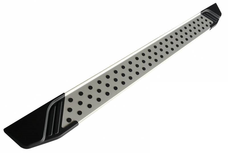 Black Horse Off Road Vo-Frex Aluminum/Black 2 Pieces Vortex Series Running Board