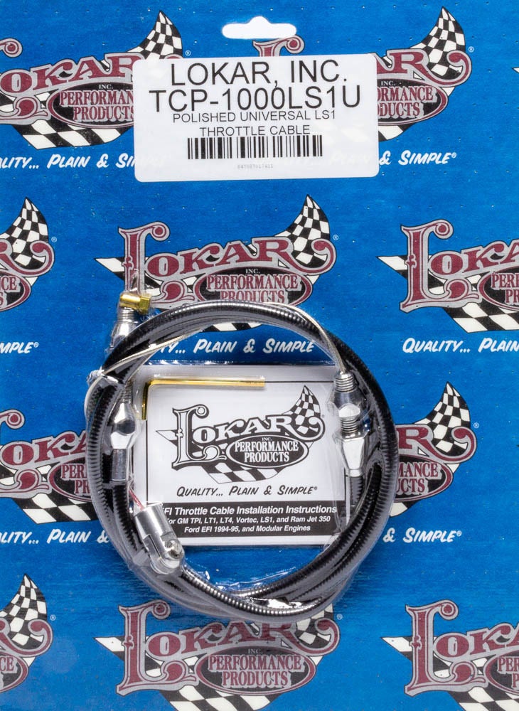 Polished Universal Throt Tle Cable Ls Engine Polished Universal Throt Tle Cable