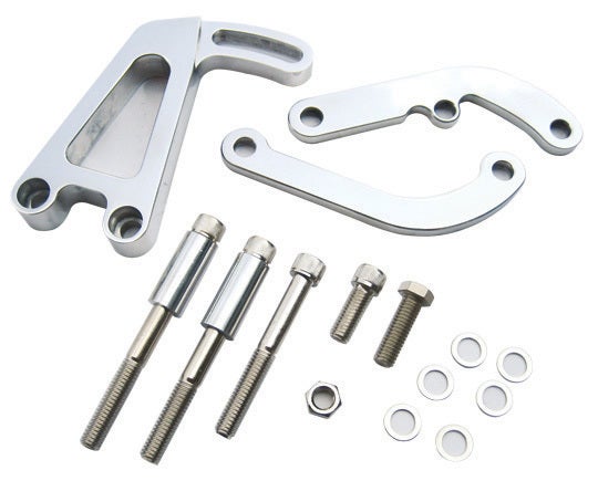 Sbc Billet Alum Power St Eering Bracket Chome Sbc Billet Alum Power St Eering