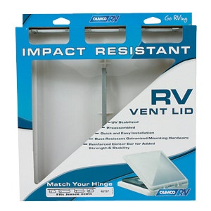 Camco 40156/40159 White Polypropylene Vent Lid - Elixir (Pre 1994)   Roof Vent