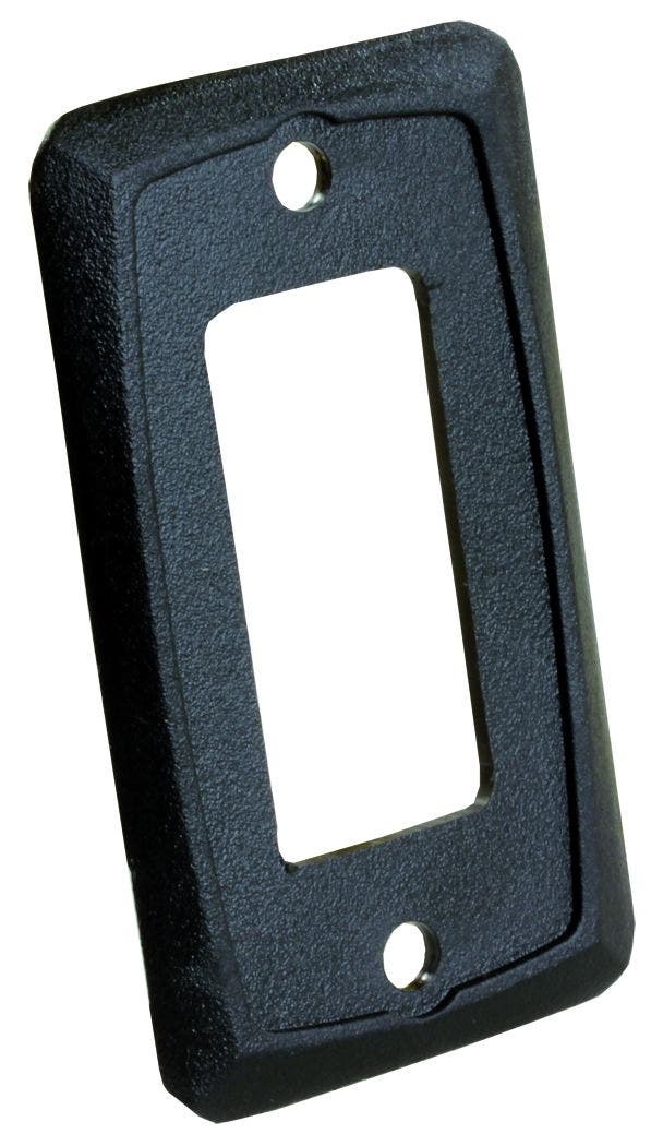 Jr Products 13935 Furniture Switch Face Plate - Black   Multi Purpose Switch