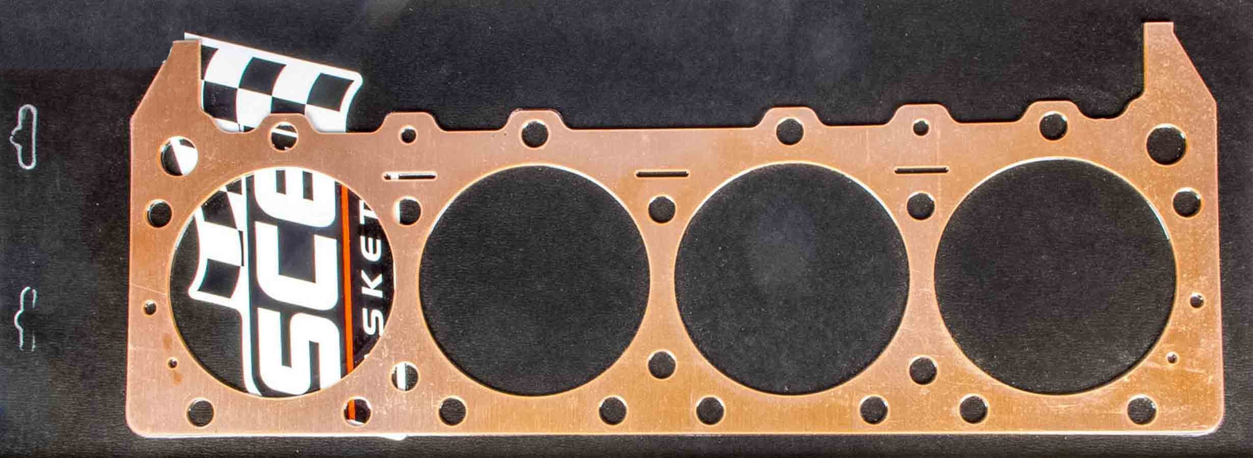 Cylinder Head Gasket, Pro Copper, 4.380 In Bore, 0.050 In Compression Thickness,
