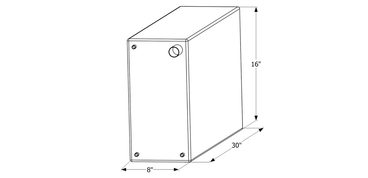 Fresh Water Tank  Wt2467  30X16x8 Fresh Water Tank  Wt2467  30X16x8