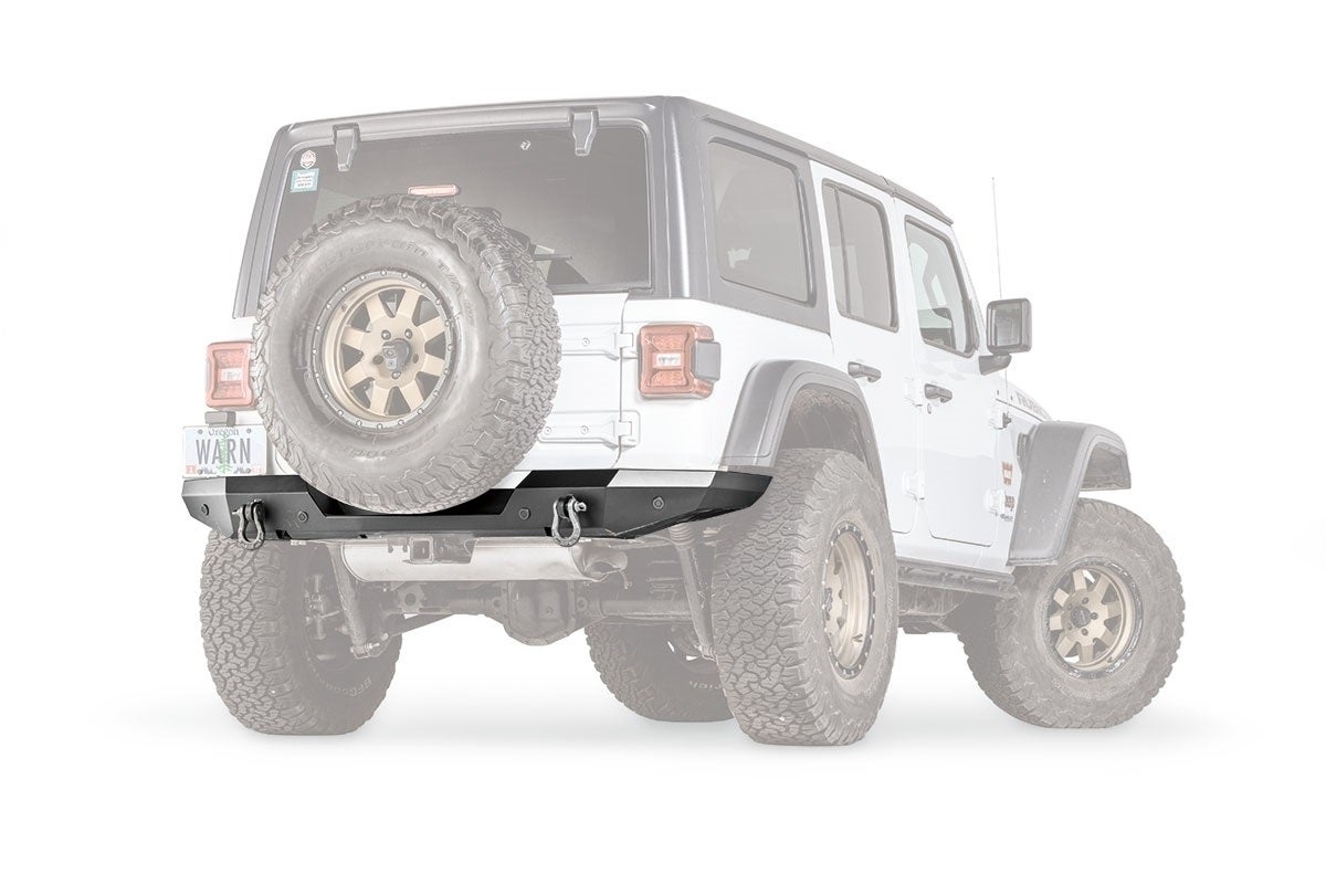Warn 102410 Elite Rear Bumper Fits 18-19 Wrangler (Jl)   Elite Rear Bumper Fits