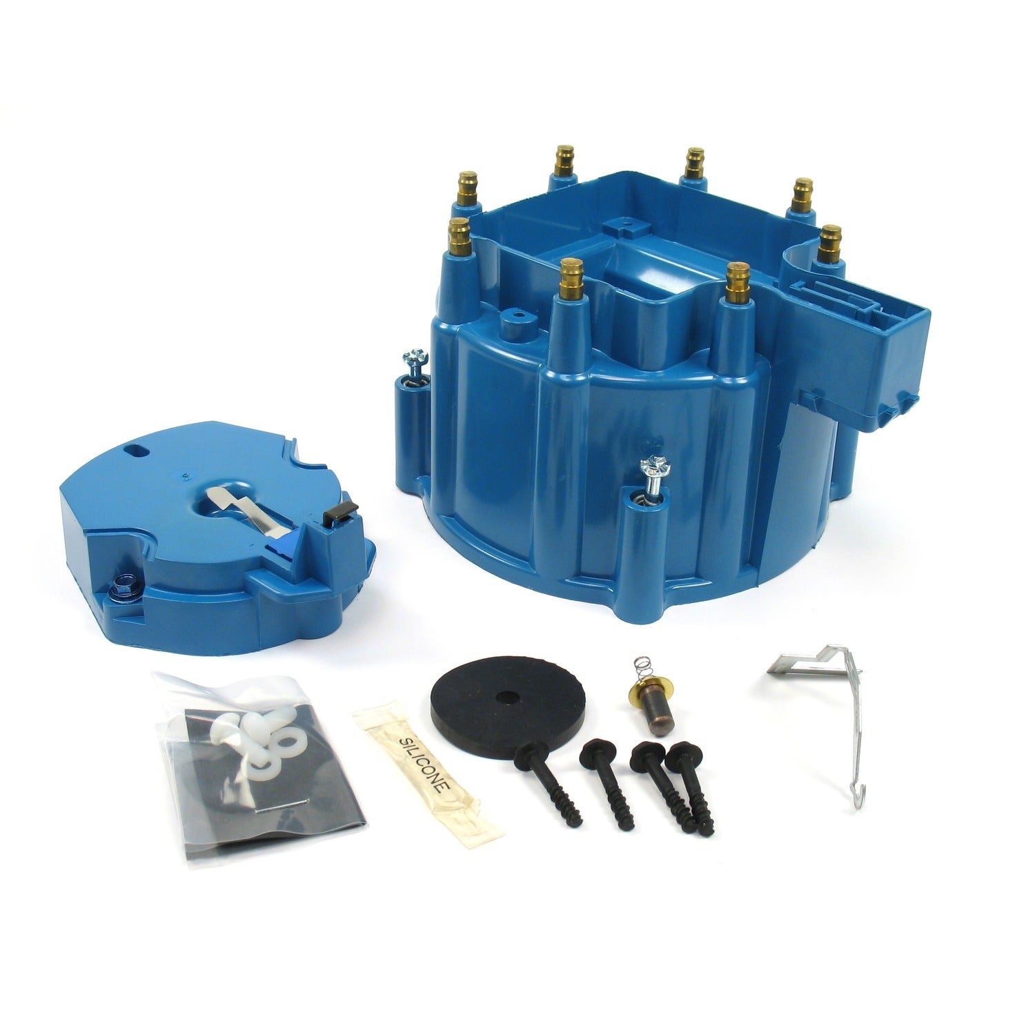 Pertronix D4002 Flame-Thrower Blue Hei Distributor Cap And Rotor Kit