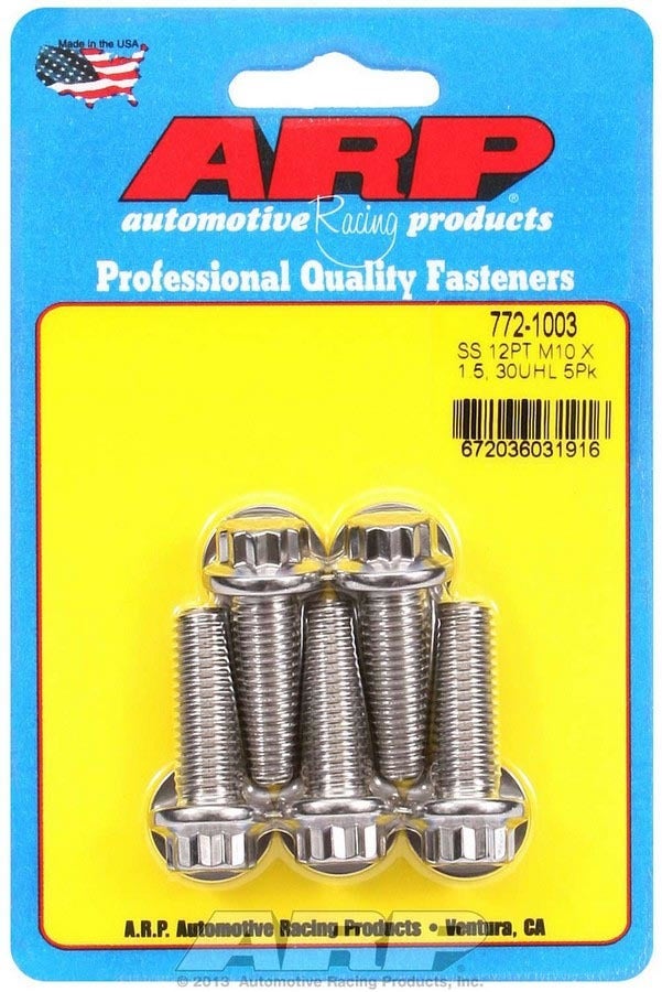 Arp 772-1003 Bolt, M10 X 1.50", Pack Of 5 Arp  Bolt, M10 X 1.50 , Pack Of 5