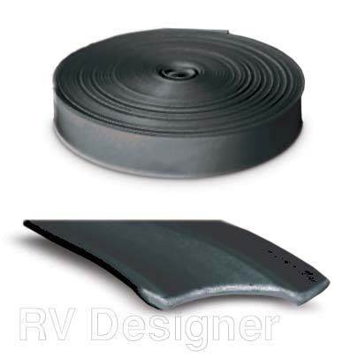 Rv Designer E369, Heavy Duty Vinyl Insert Trim, 1 Inch Wide, 25 Foot Roll, Black