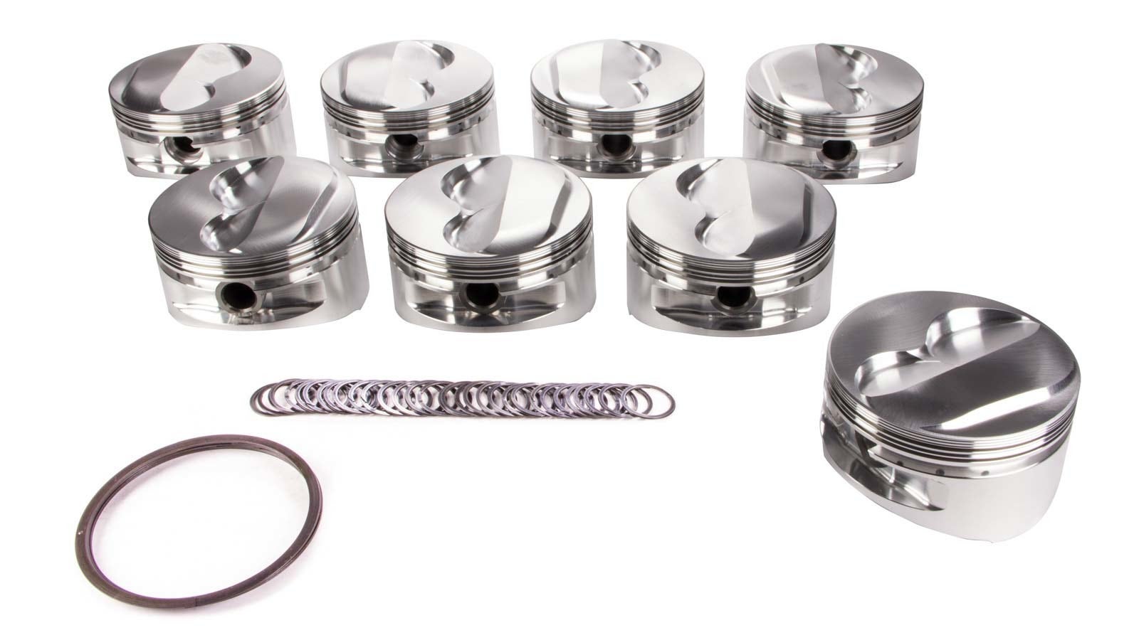 Je Pistons 182033 Domed Piston Set For Small Block Chevy   Domed Piston Set For