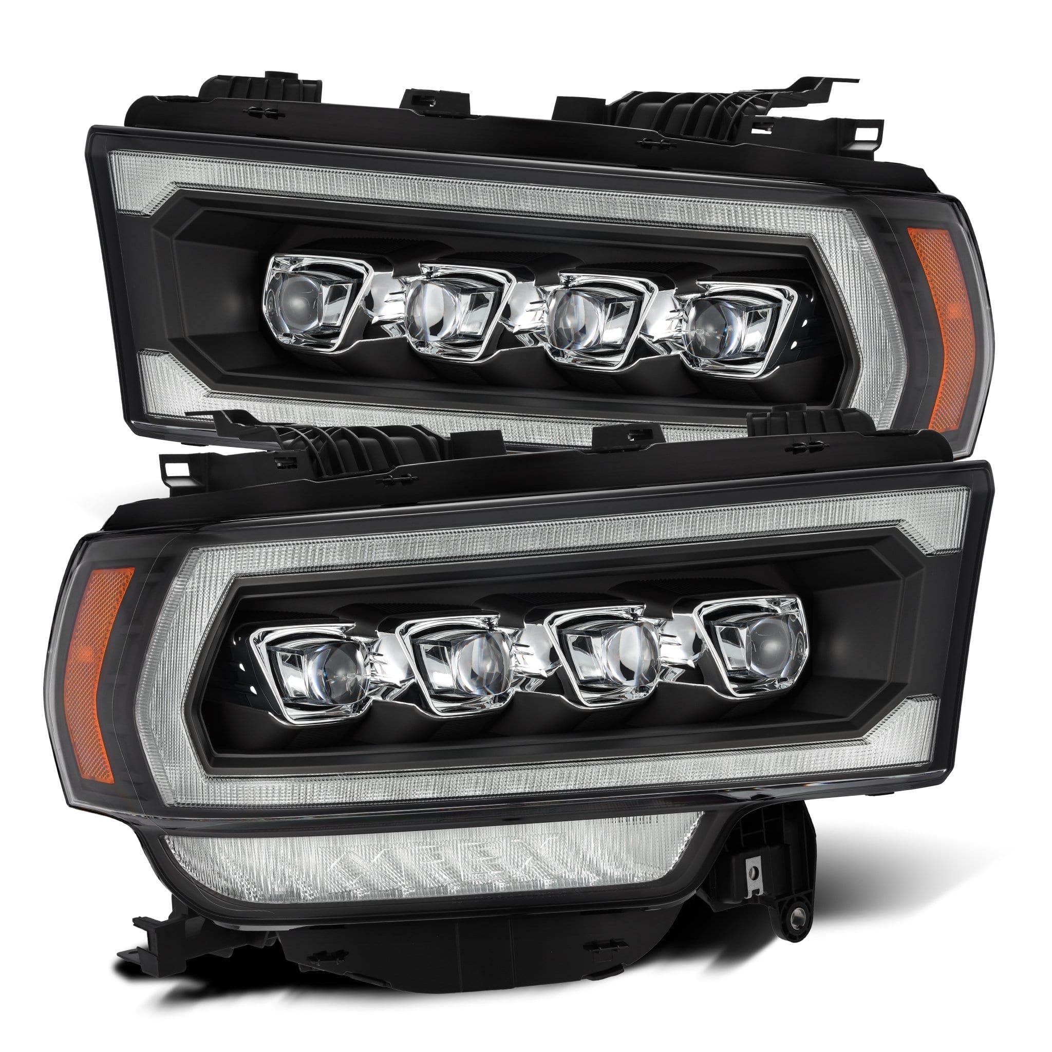 Alpharex-Led Projector Headlights In Black -Led Projector Headlights In Black