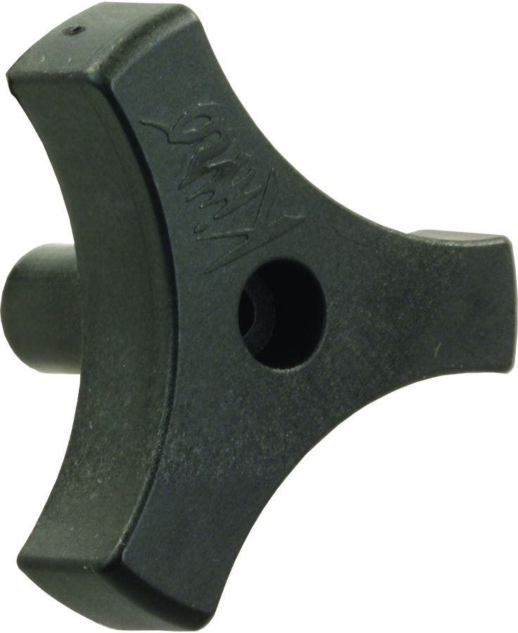 Jr Products 20175 Tri-Lug Window Knob - 9/16", Black   Window Crank Knob; Color