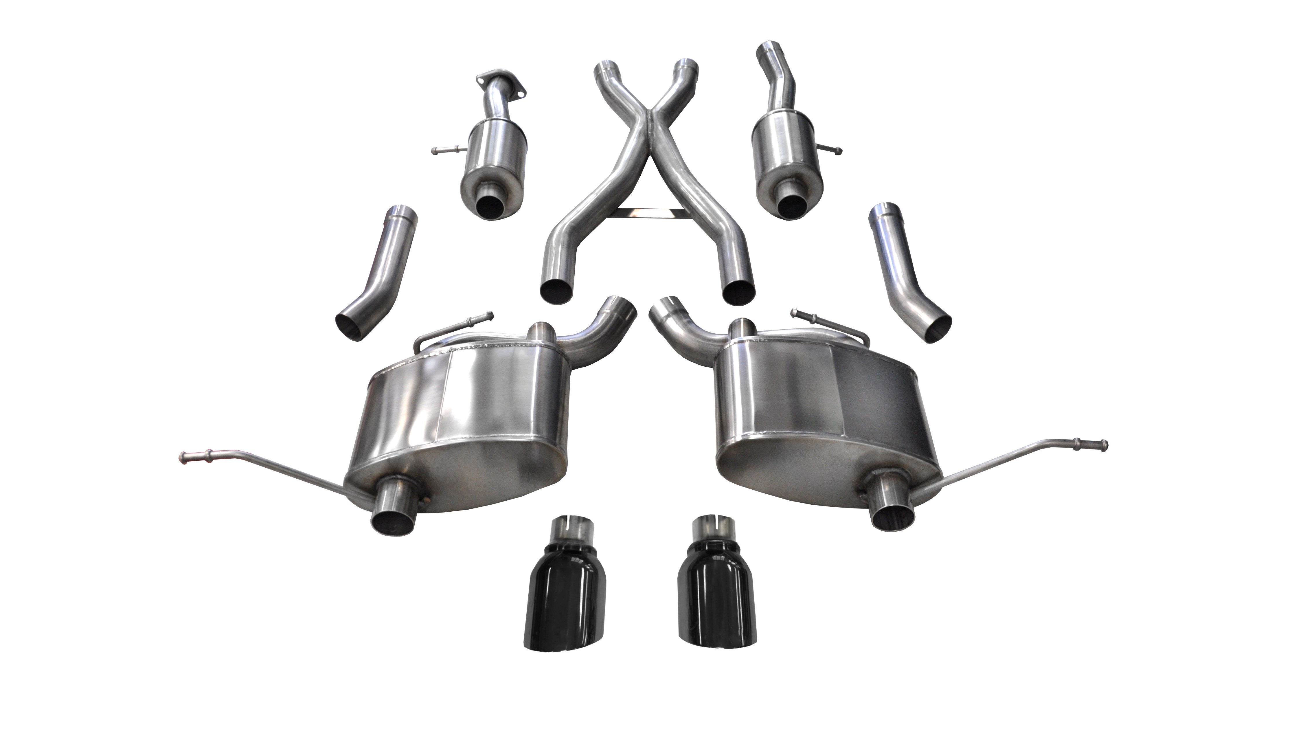 Corsa Performance 14991Blk Sport Cat-Back Exhaust System Corsa Exhaust 14959