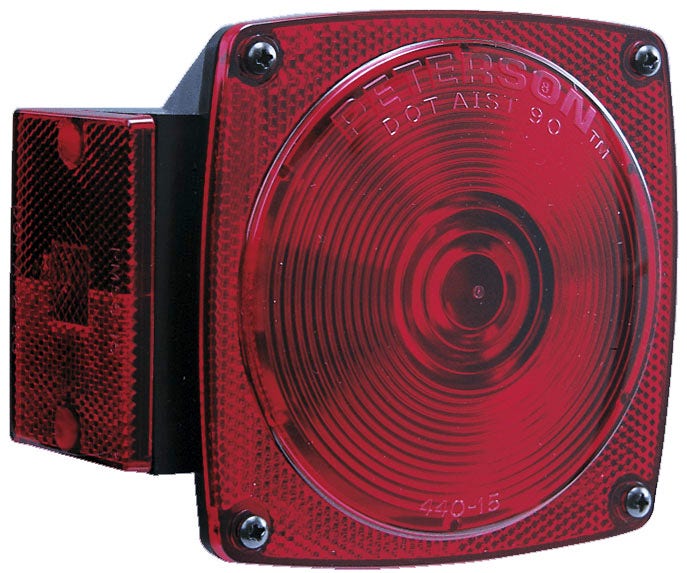 Pm V440l Red Stop & Tail Light With License Illuminator  Mfg.  Trailer Light;