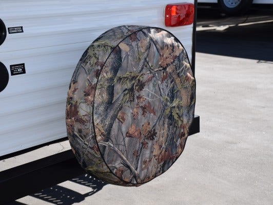 Adco 8758 Camouflage Game Creek Oaks Spare Tire Cover L (Fits 25 1/2" Diameter