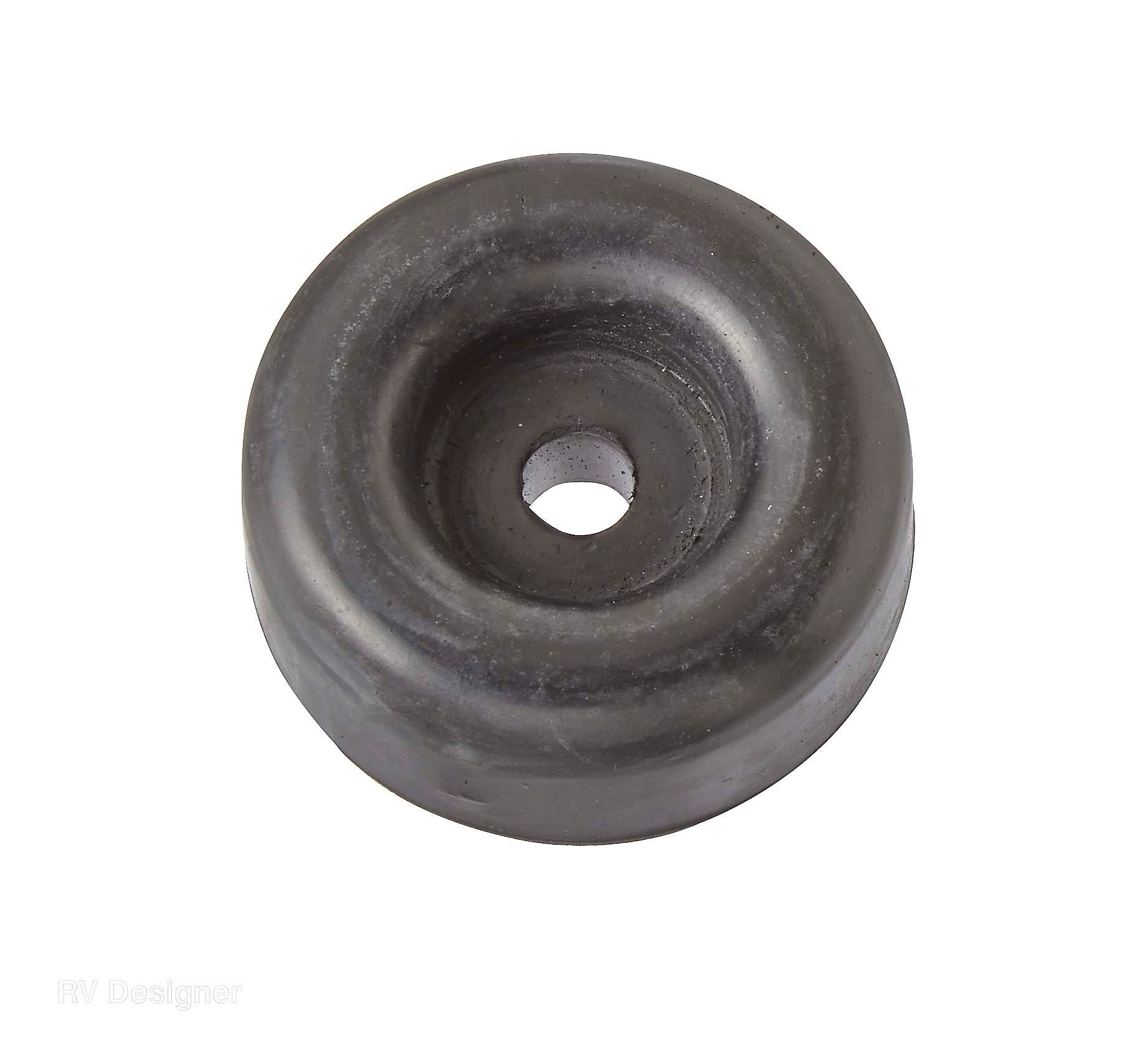Rv Designer E203, Ramp Door Bumper, Round, Black, Exterior Hardware   Door Stop