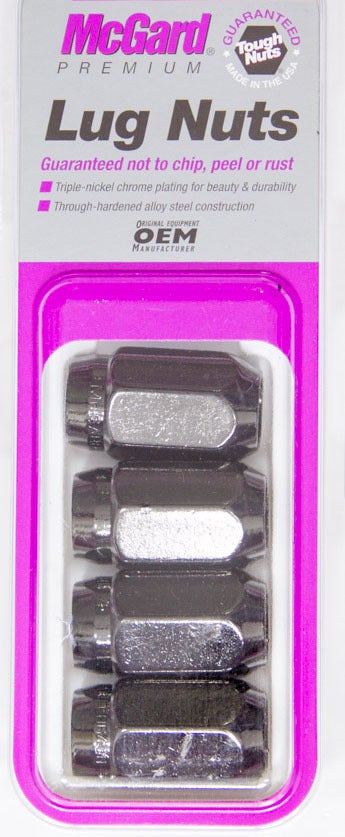 Mcgard 64031 Black (M12 X 1.5 Thread Size) Cone Seat Style Lug Nut, (Set Of 4),