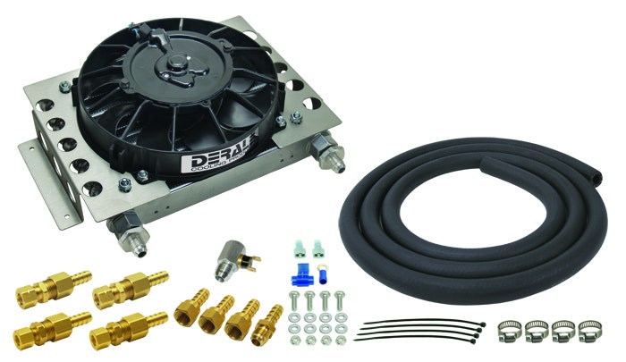 Derale 13950 Atomic Cool Remote Transmission Cooler Kit   Fluid Cooler