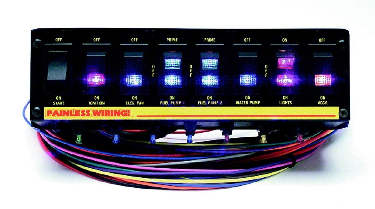 Painless Wiring 50303 8-Switch Fused Panel   Switch Panel  Color - Black
