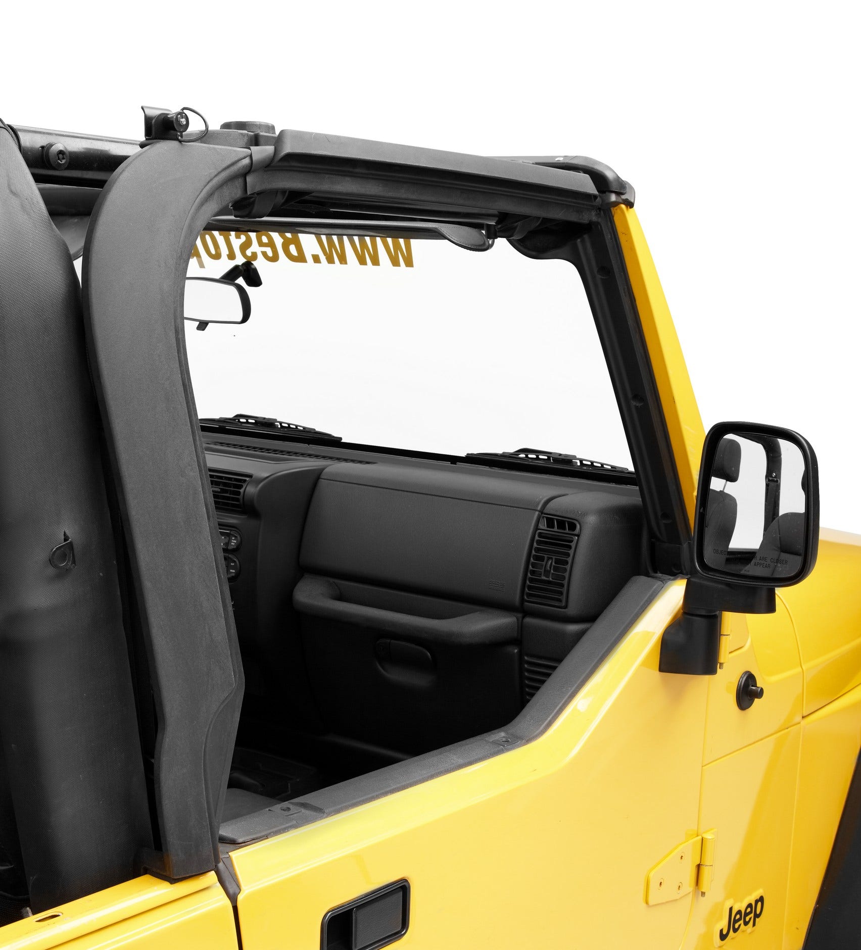 Bestop 55012-01 Black Door Surround Kit For 97-06 Wrangler Tj   Soft Top Door