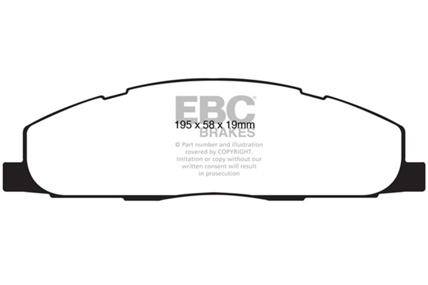Ebc Brakes Ed91848 Truck/Suv Extra Duty Brake Pads   Truck/Suv Extra Duty Brake