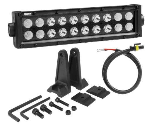 Westin 09-12212-20C B-Force Black Face 10 Inch Double Row Led Light Bar With