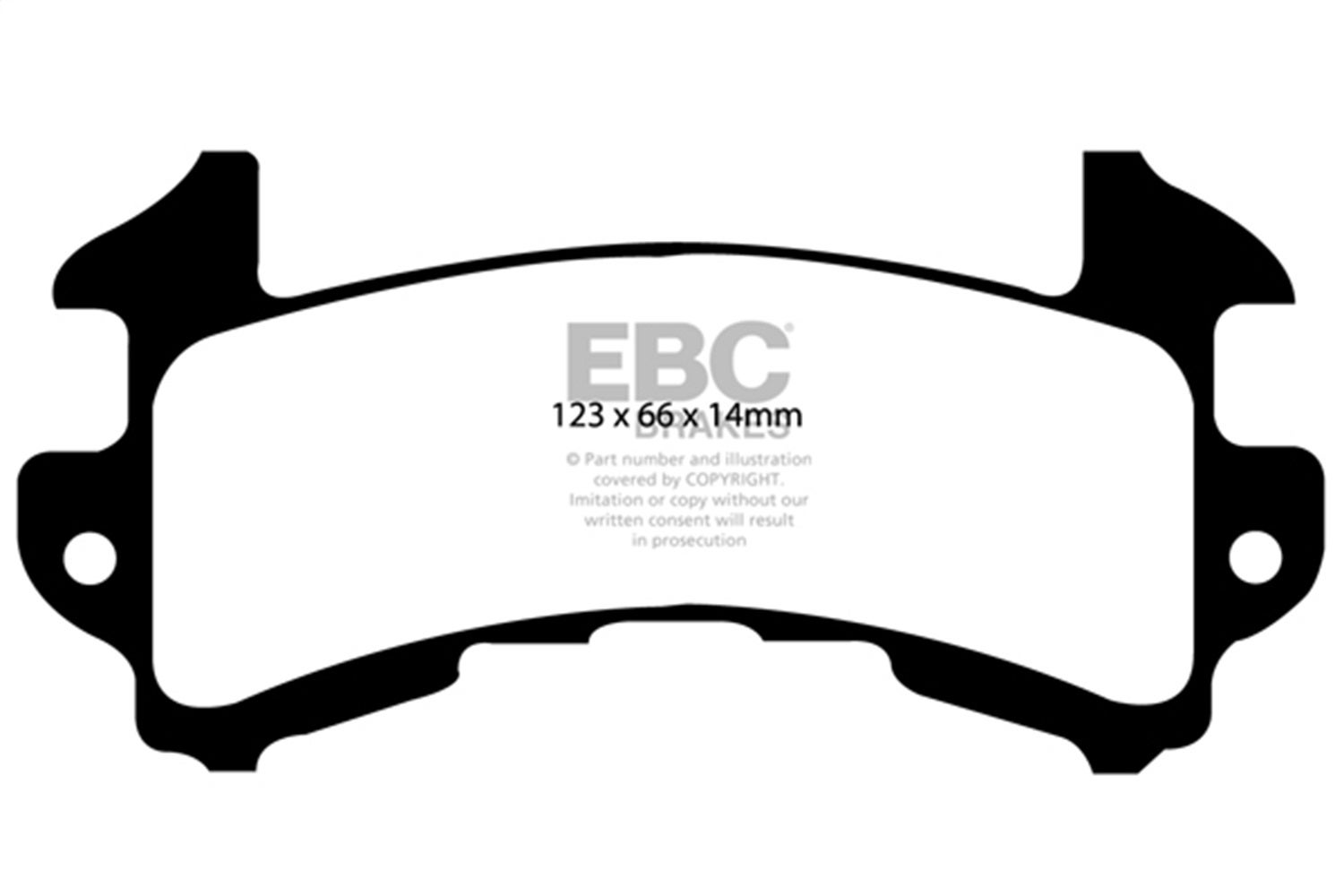 Ebc Brakes Dp31146c Redstuff Ceramic Low Dust Brake Pads   Redstuff Ceramic Low