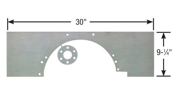 Competition Engineering 4035 Mid Motor Plate For Ford  4035 Mid Motor Plate For