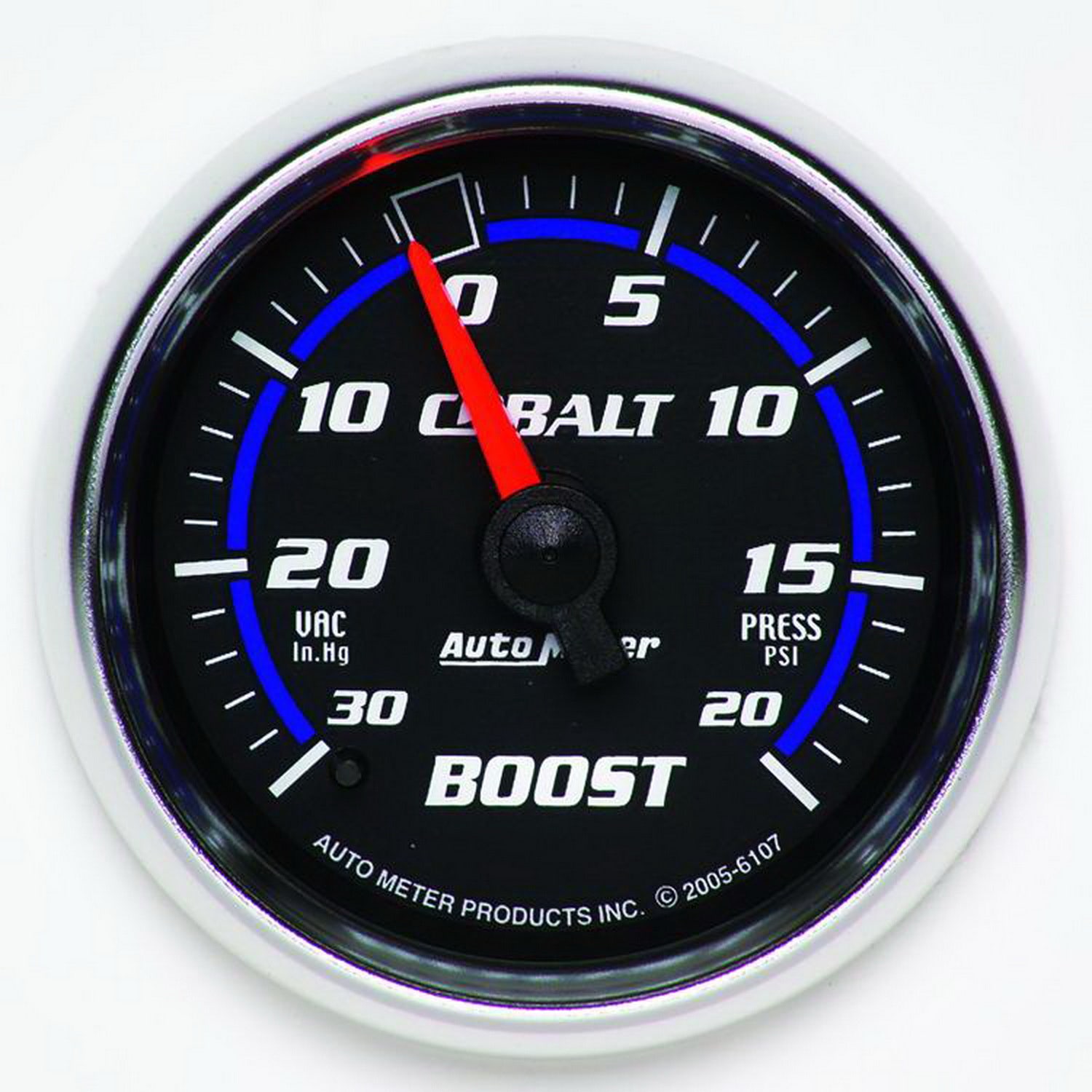 Autometer 6107 Cobalt Mechanical Boost/Vacuum Gauge Auto Meter Products  Gauge