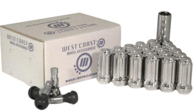 West Coast Accessories W5514st 14 Mm X 1.5" Spline Closed End Wheel Truck Lug