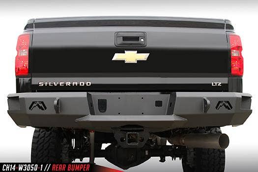 Fab Fours Ch14-W3050-1 Heavy Duty Rear Bumper   Heavy Duty Rear Bumper