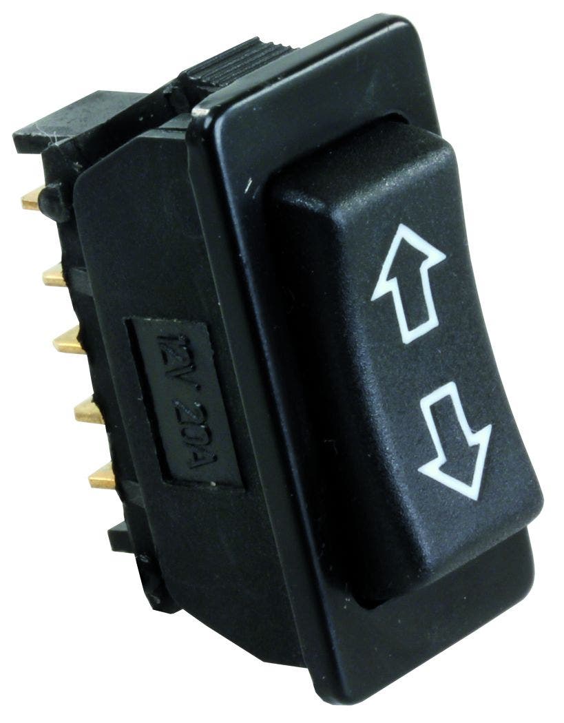 Jr Products 13955 Black 12V Furniture Switch   Multi Purpose Switch; Type -