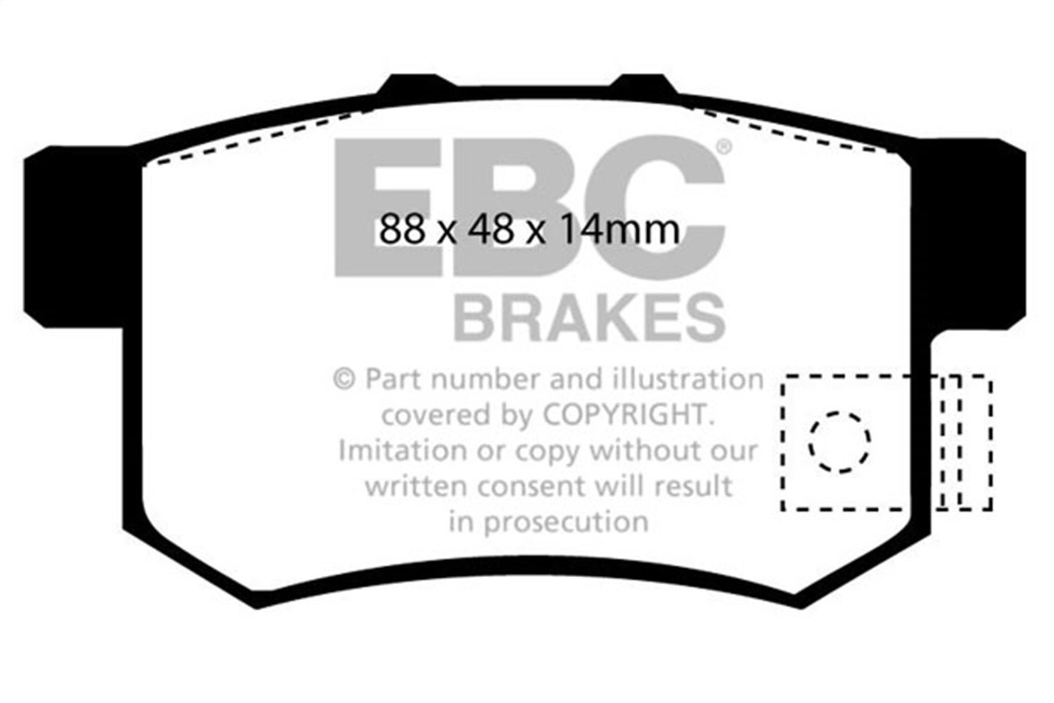 Ebc Brakes Dp6781/2 6000 Series Greenstuff Truck/Suv Brakes Disc Pads   6000