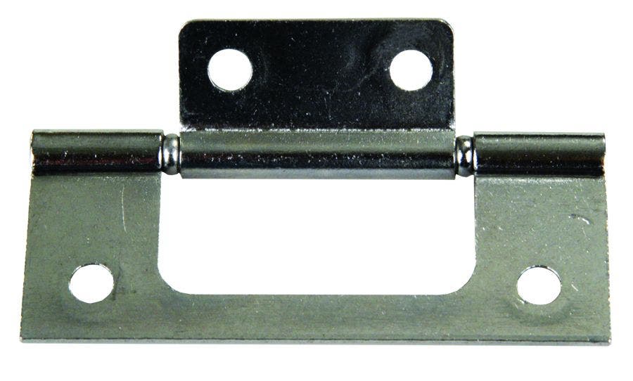 Jr Products 70645 Non-Mortise Hinge - Chrome   Door Hinge; Type - Non-Mortise,