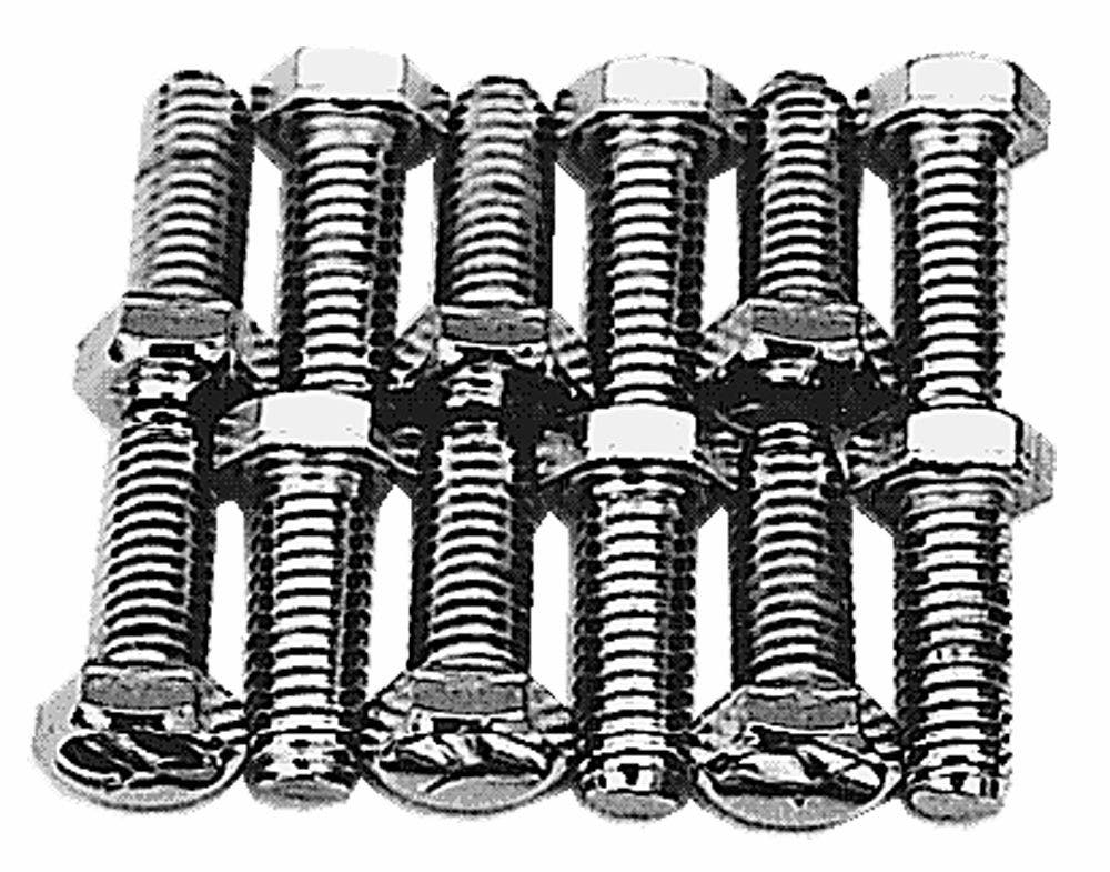 Trans-Dapt 9265 Chrome Hex-Head Intake Manifold Bolts Trans Dapt  Intake
