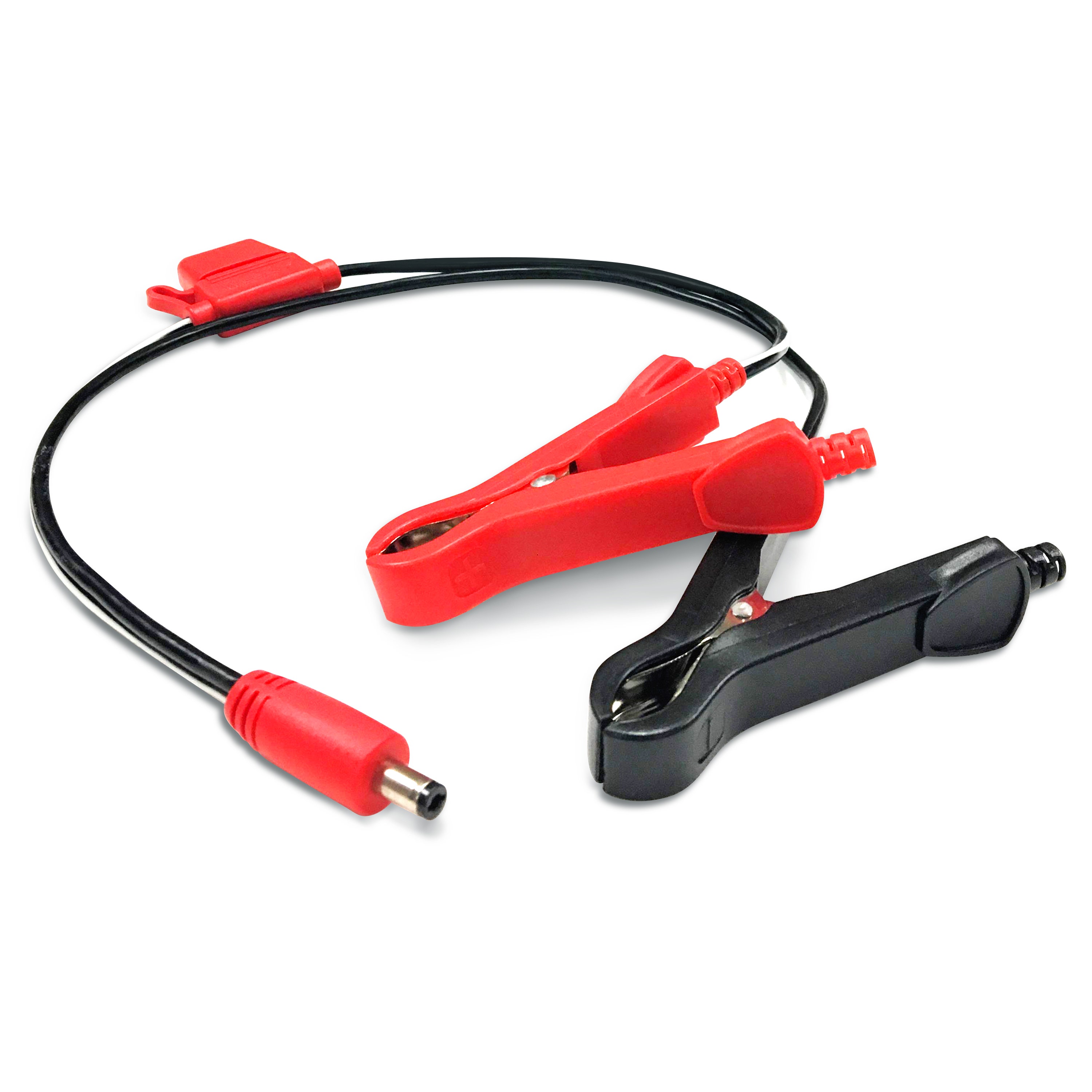 Weego 12V Mini Clamps, 20A Replaceable Fuse, Fits 5 Mm Barrel Jack Output (Jsmc)