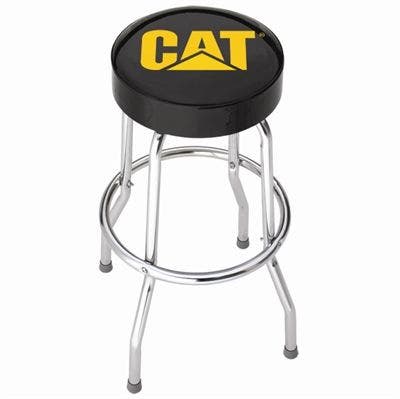 Plasticolor 004776R01 Caterpillar Cat Logo Garage Stool , Black   Stool Garage