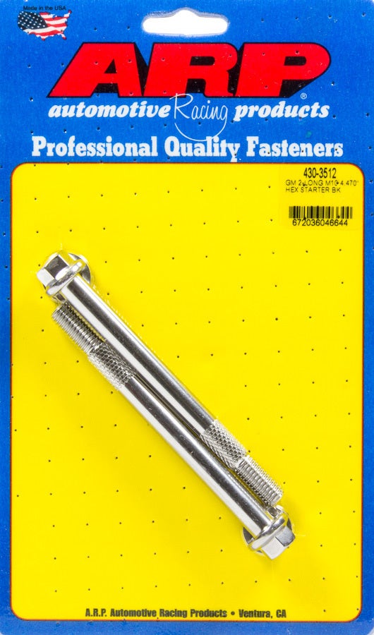 Arp 430-3512 Starter Bolt Kit (S/S Starter 6Pt 10Mm X 4.470 Uhl) Arp  Starter
